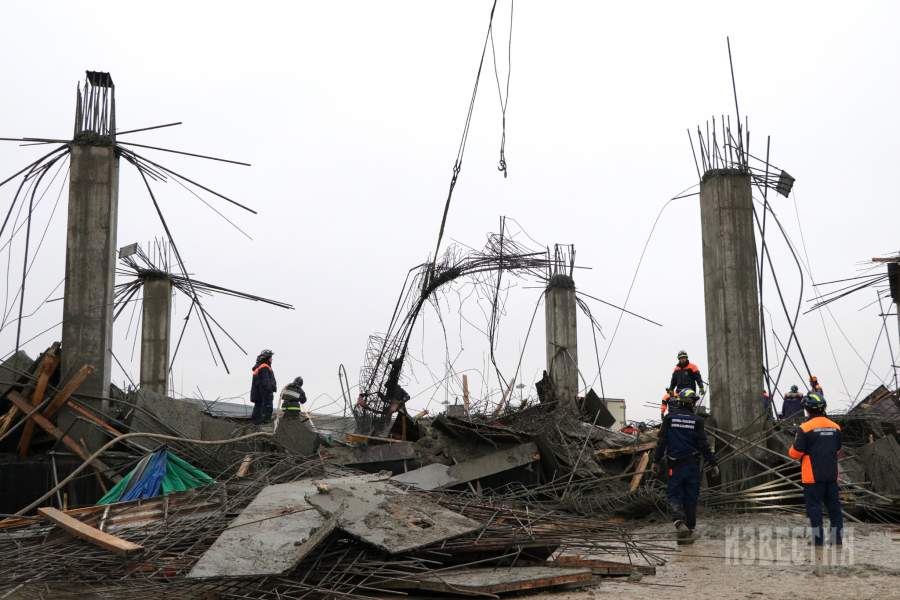 Обрушение здания в Южно-Сахалинске