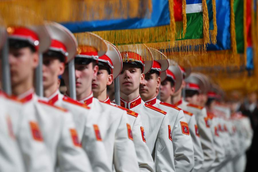 Х юбилейный международный кремлевский благотворительный кадетский бал в Москве