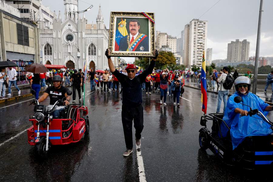 Rally to demand the release of ousted President Maduro and his wife following their capture by U.S. forces, in Caracas Saturday, 24th January 2026