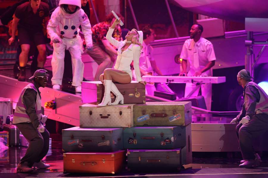 Sabrina Carpenter performs during the 68th Annual Grammy Awards in Los Angeles, California, U.S., February 1, 2026
