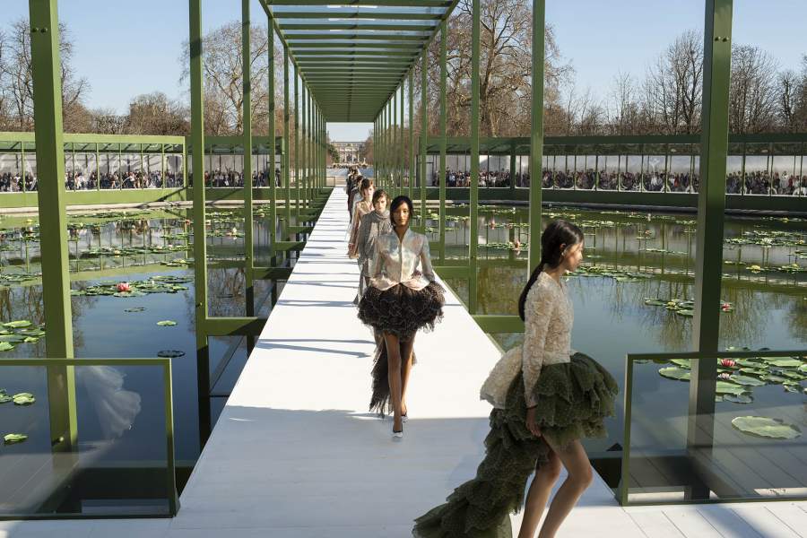 PARIS, FRANCE - MARCH 03: A model walks the runway during the Christian Dior Ready to Wear Fall/Winter 2026-2027 fashion show as part of Paris Fashion Week on March 03, 2026 in Paris, France. (Photo by Victor VIRGILE/Gamma-Rapho via Getty Images)