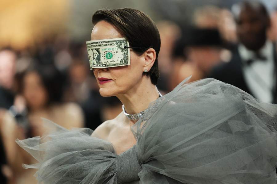 Sarah Paulson arrives to attend the Met Gala, an annual fundraising gala held for the benefit of the Metropolitan Museum of Art's Costume Institute with this year's theme 'Costume Art' in New York City, New York, U.S., May 4, 2026