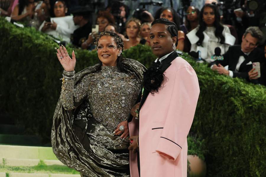 Rihanna and A$AP Rocky arrive to attend the Met Gala, an annual fundraising gala held for the benefit of the Metropolitan Museum of Art's Costume Institute with this year's theme 'Costume Art' in New York City, New York, U.S., May 4, 2026