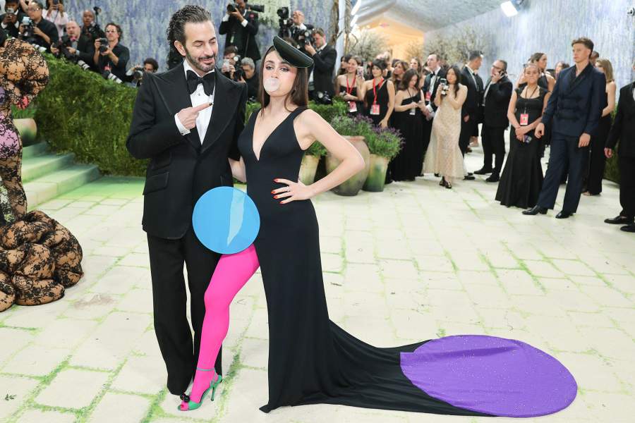 Marc Jacobs and Rachel Sennott pose during the Met Gala, an annual fundraising gala held for the benefit of the Metropolitan Museum of Art's Costume Institute with this year's theme 'Costume Art' in New York City, New York, U.S., May 4, 2026