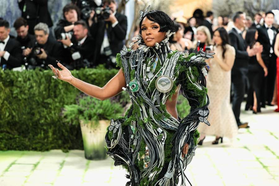 Janelle Monae poses during the Met Gala, an annual fundraising gala held for the benefit of the Metropolitan Museum of Art's Costume Institute with this year's theme 'Costume Art' in New York City, New York, U.S., May 4, 2026.