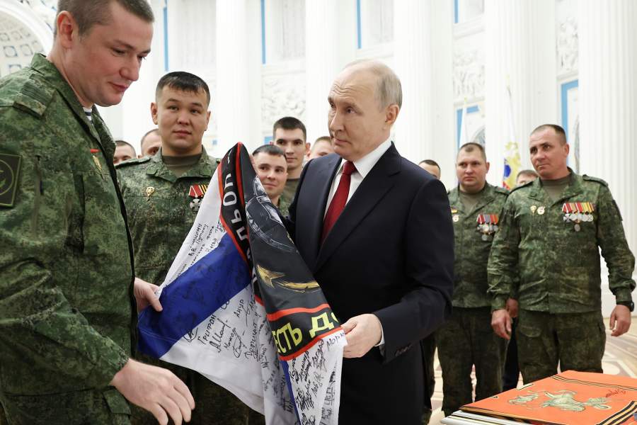 12 июня 2026 года. Президент РФ Владимир Путин проводит в Кремле встречу с участниками специальной военной операции