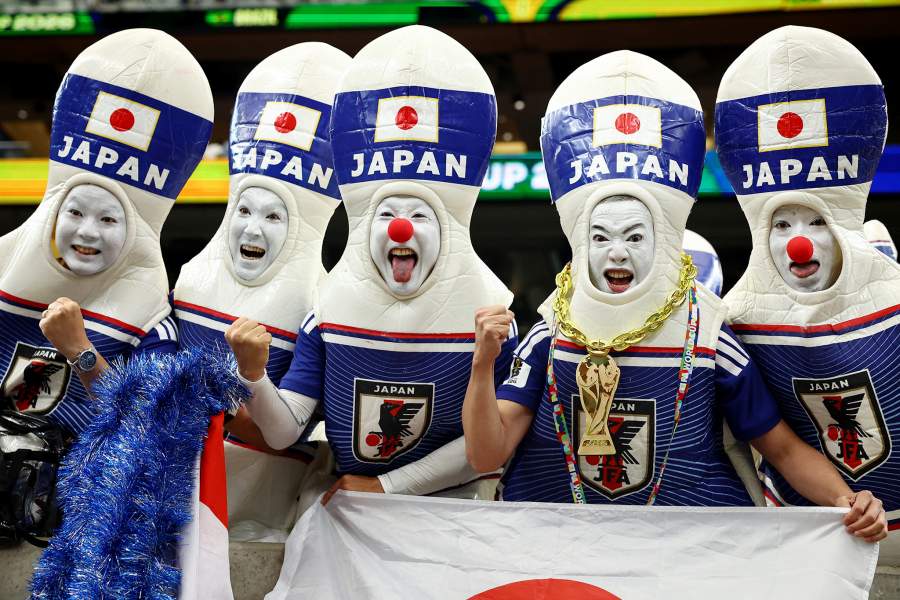 Soccer Football - FIFA World Cup 2026 - Round of 32 - Brazil v Japan - Houston Stadium, Houston, Texas, U.S. - June 29, 2026 Japan fans inside the stadium before the match REUTERS/Phil Noble