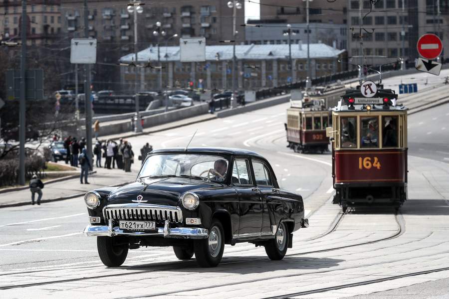 Парад трамваев в Москве