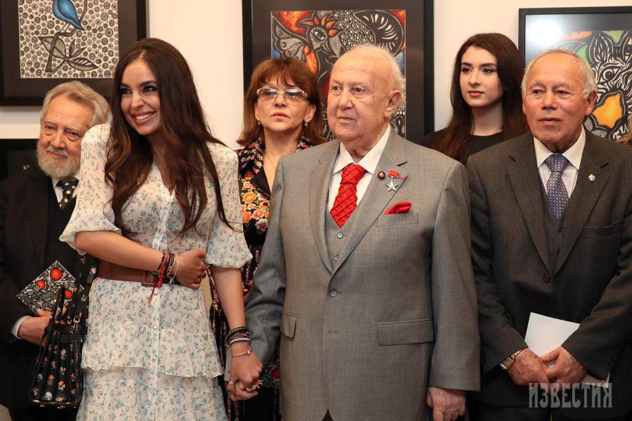 Основательница фонда IDEA Лейла Алиева и художник, скульптор Зураб Церетели