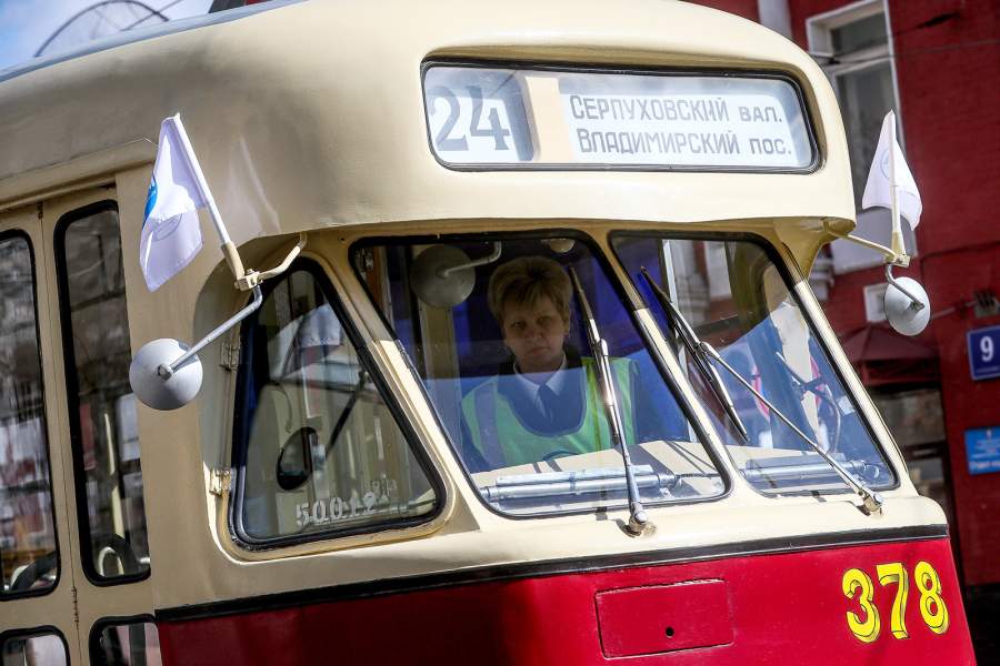 Парад трамваев в Москве