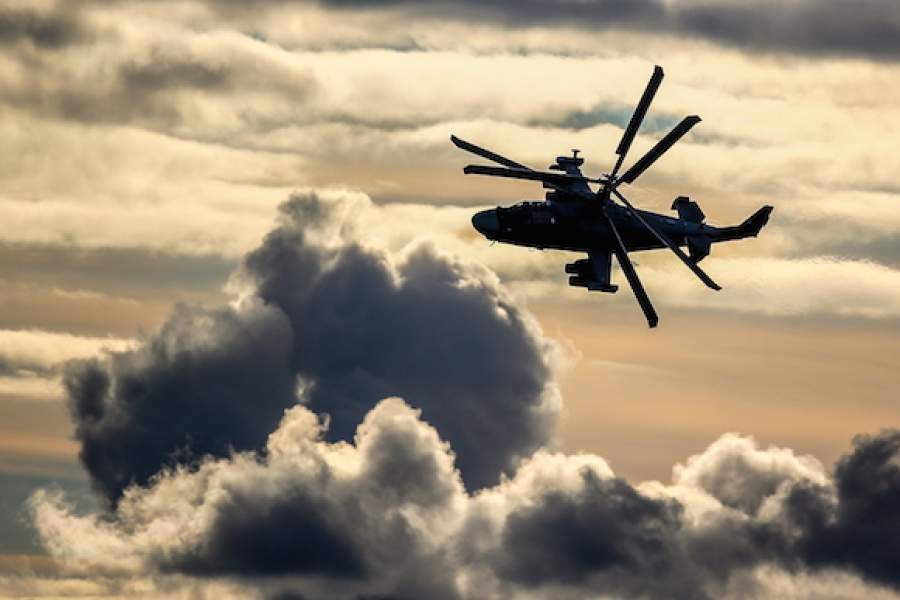 Вертолет Ка-52 «Аллигатор» в ходе демонстрационных полетов на форуме «Армия-2016». Фото: ТАСС/пресс-служба Министерства обороны РФ/Сергей Бобылев