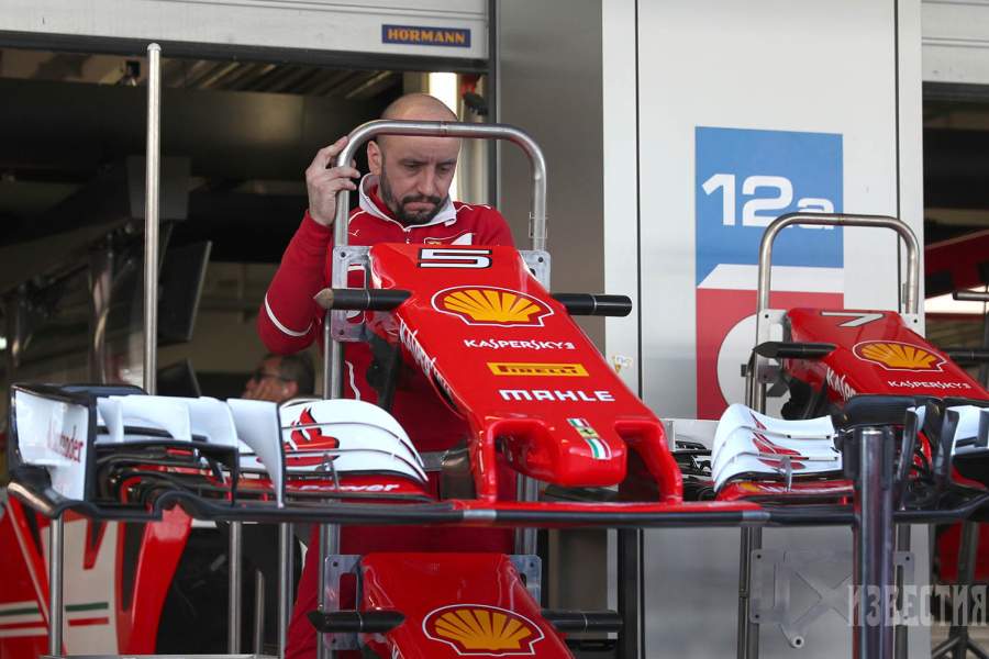 Подготовка к заездам в команде Ferrari