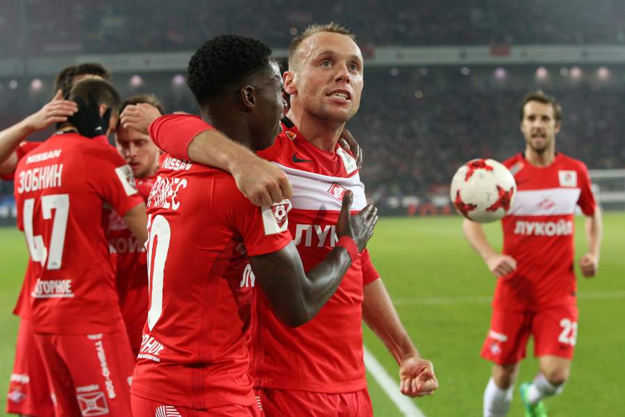 Футболисты «Спартака» после окончания матча