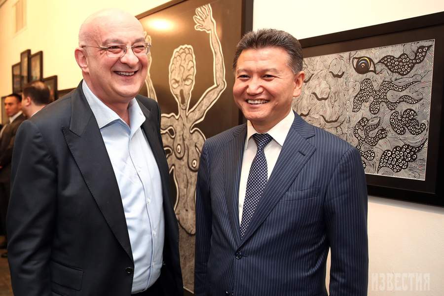 Писатель и кулинар Сталик Ханкишиев и президент Международной шахматной федерации Кирсан Илюмжинов