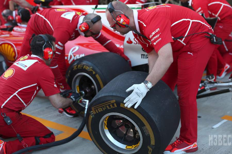 Пит-стоп в команде Ferrari