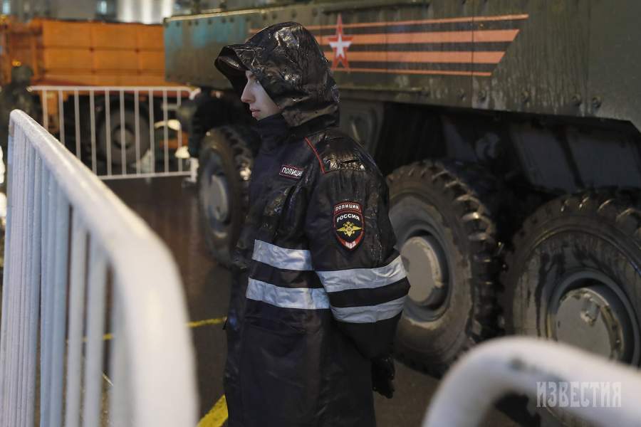 Перед началом репетиции парада Победы